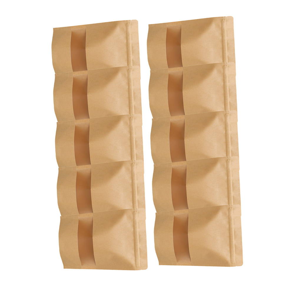 Food Snacks In Usa - 50Pcs Food Storage Kraft Paper Bags