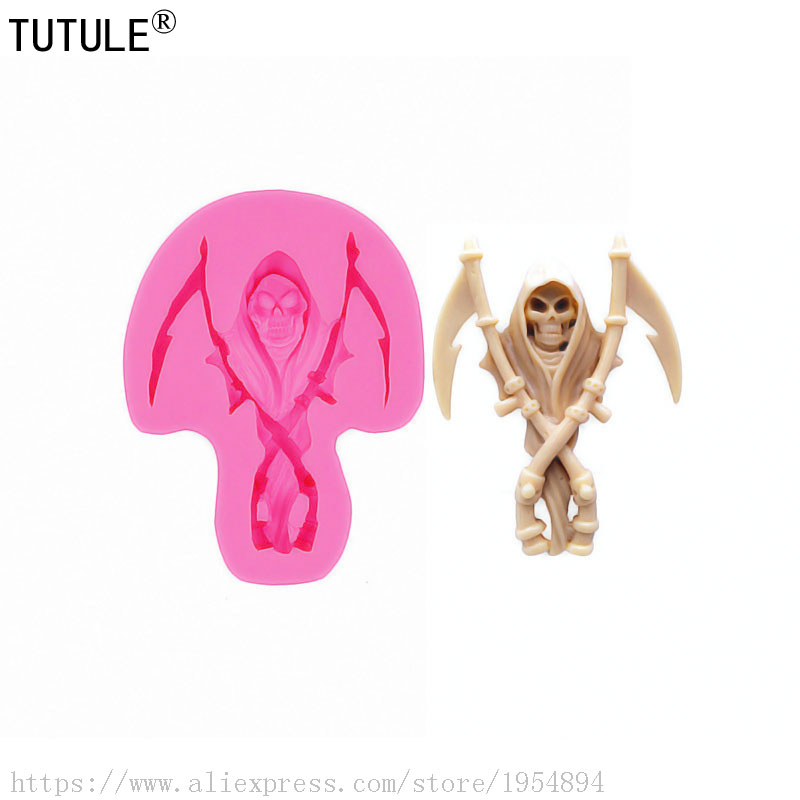 Death Scythe-SKULL SILICONE MO - огляд і ціна Zombie Snacks