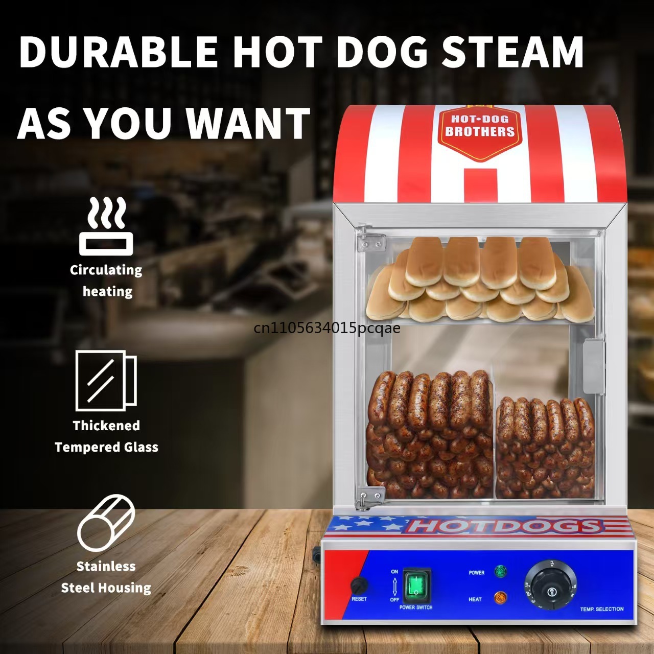 Commercial Automatic Hot Dog B - огляд і ціна Food Processor Snacks